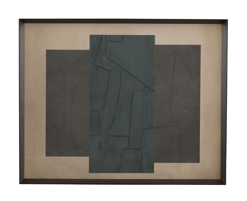 Soft Slate II Framed Print - Dark Gray