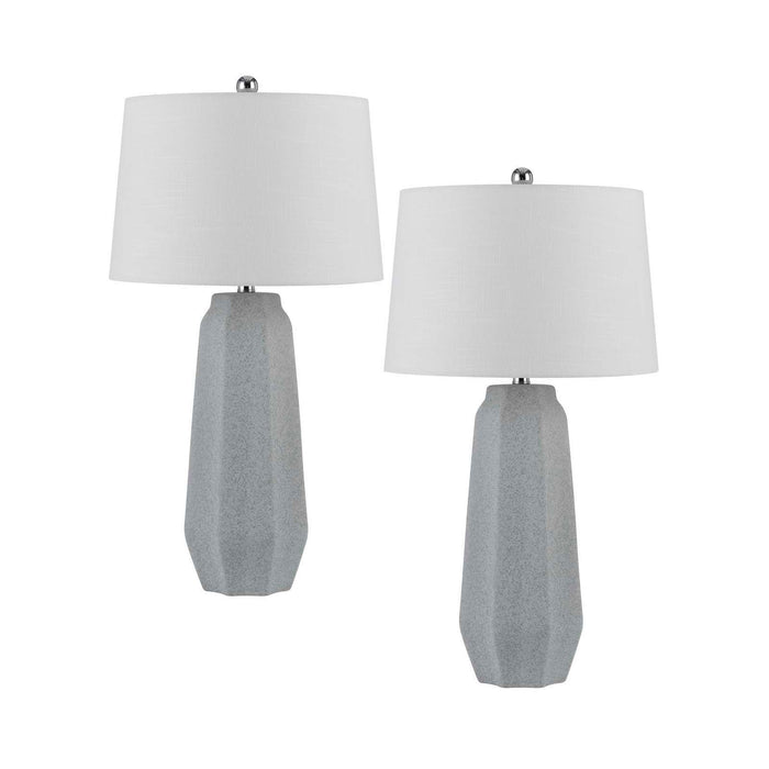 Drayton - 30" Height Ceramic Table Lamp (Set of 2) - Stone Gray