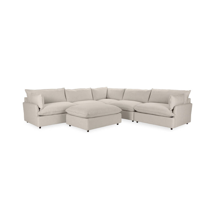 Caplan - 6 Piece Modular Sectional With Ottoman