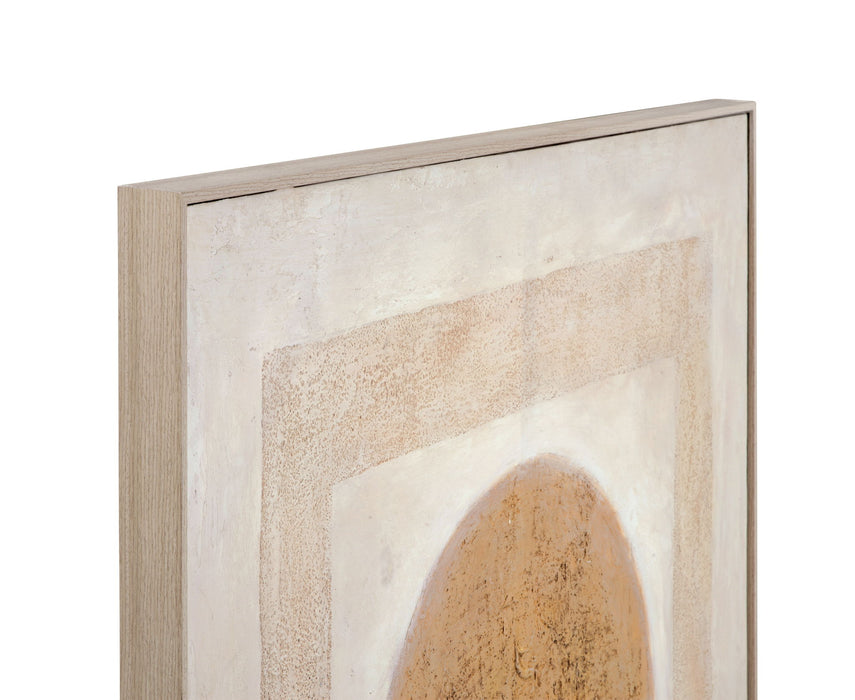 Central Canvas Art - Beige