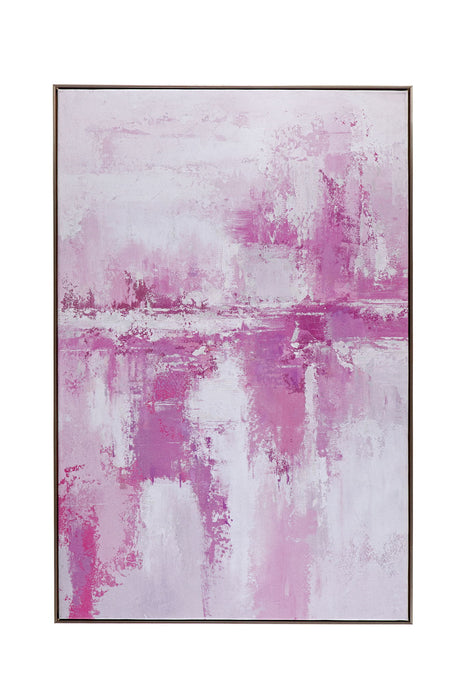 Settled Canvas Art - Pink