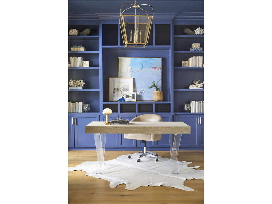 Oasis - Seascape Writing Desk - Gray / White