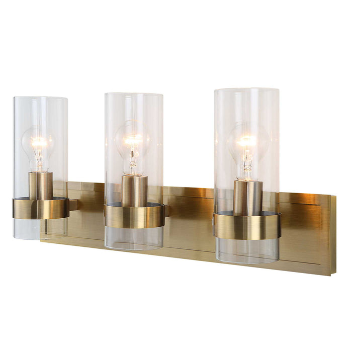 Cardiff - 3 Light Vanity - Antique Brass