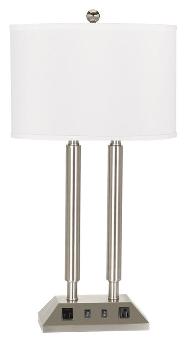 Hotel - 28.5" Height Desk Lamp - Brushed Steel