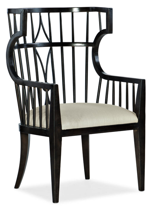 Sanctuary 2 - Couture Host Chair - Beige / Black
