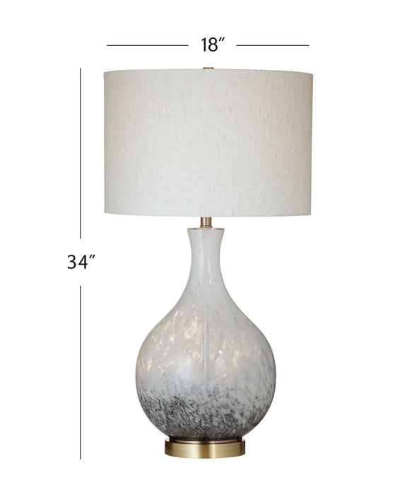 Spey - Table Lamp - White / Black / Brushed Gold