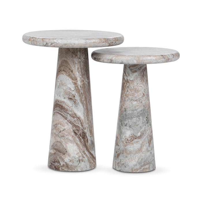 Huxley - Marble Round Accent Table
