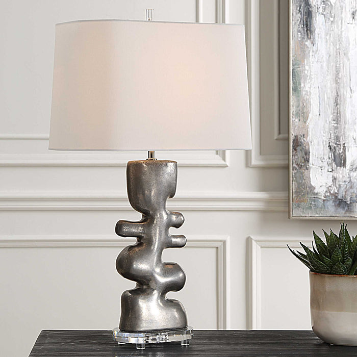 Free Flowing - Table Lamp - Nickel