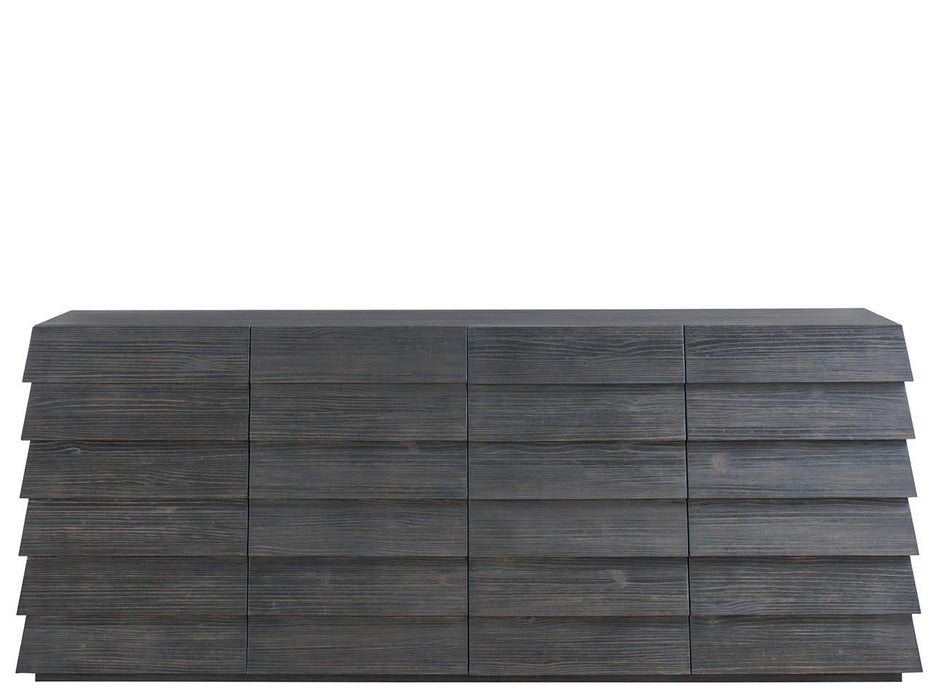 Dwell - Basalt Lap Credenza - Dark Gray