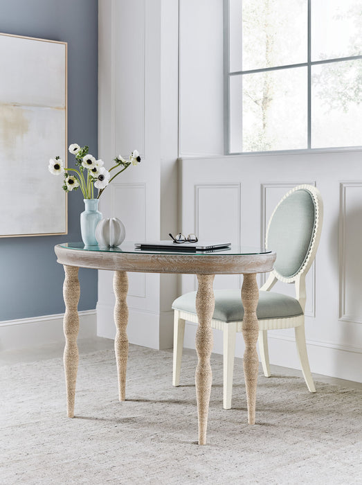 Serenity - Martinique Side Chair (Set of 2) - White / Pearl Silver