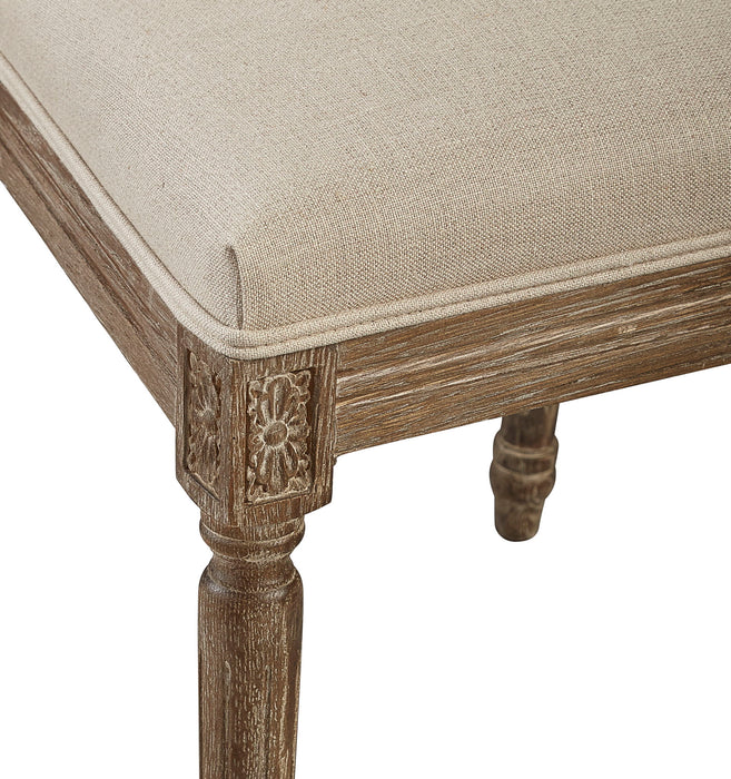 Caned Back Side Chair (Set of 2) - Linen & Oak
