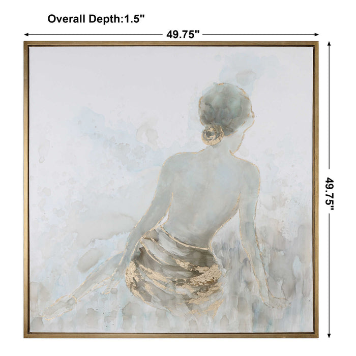 Gold Highlights - Feminine Art - Pearl Silver