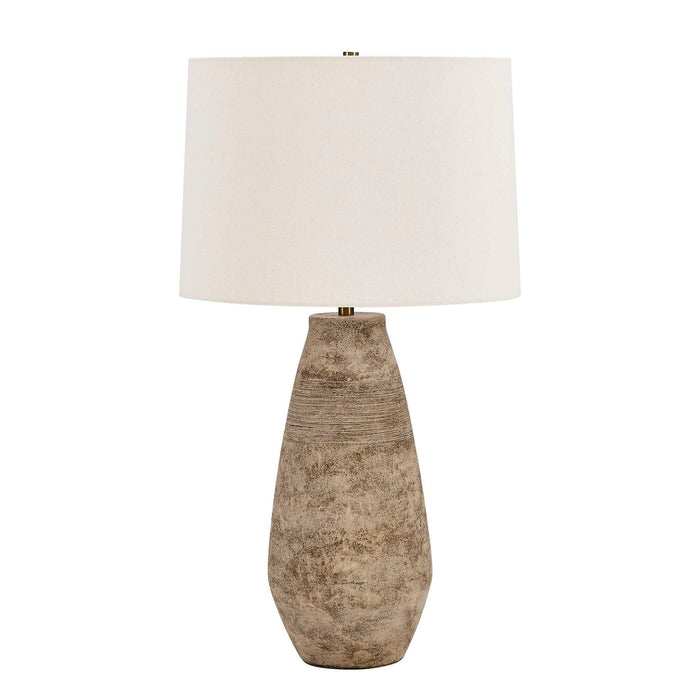 Dunford - Aged Table Lamp - Brown / Gray