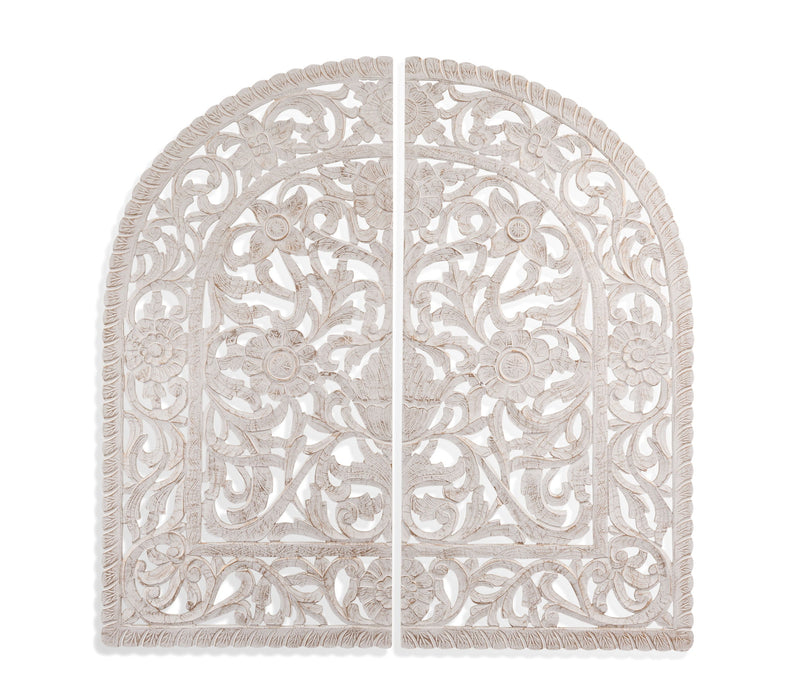 Arched Wall Art - White
