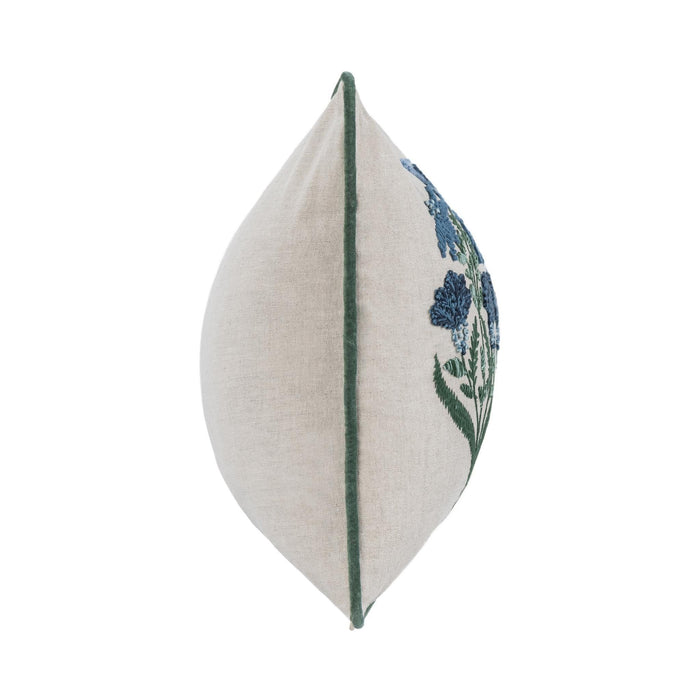 Novel Estate - 14" x 26" NV Belcourt Floral Pillow - Floral Natural / Blue