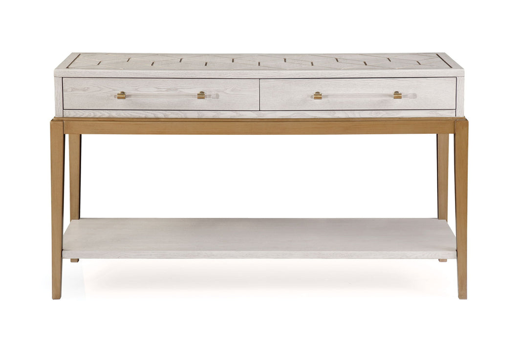Perrine - Console - White / Gold
