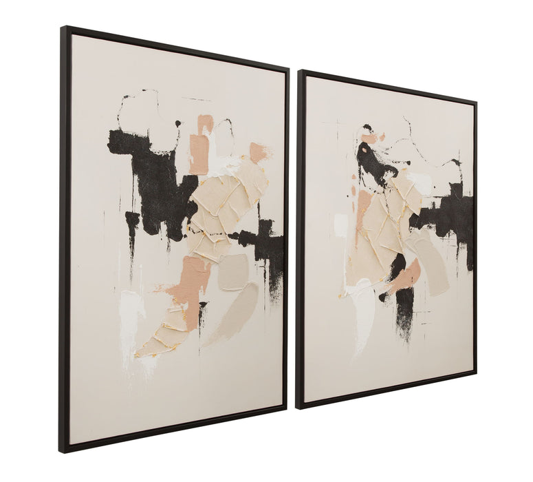 Intuitive Framed Canvas (Set of 2) - Beige