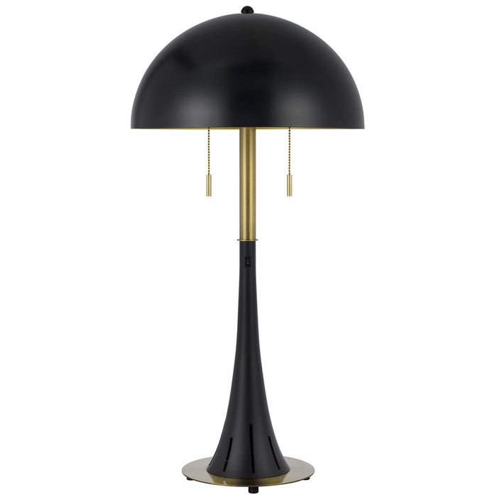 Orbit - 28" Height Metal Desk Lamp - Dark Bronze / Antique Brass