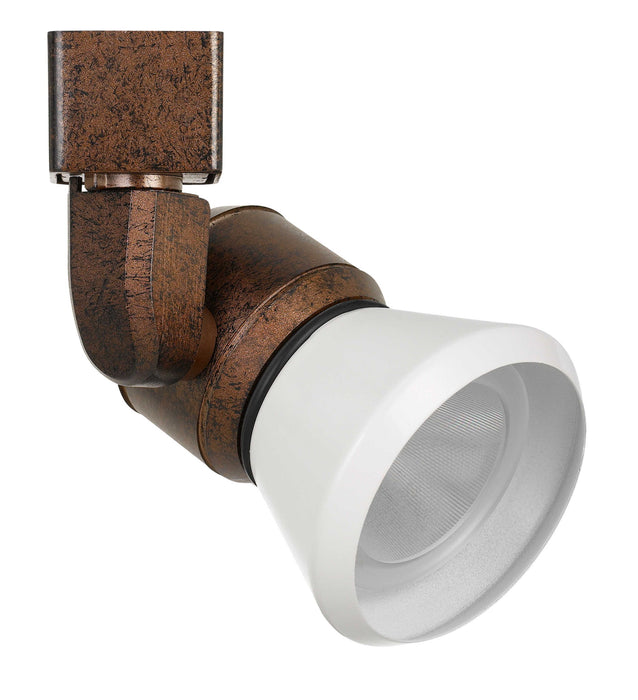 6.25" Height Metal Track Head - Rust & White - Metal