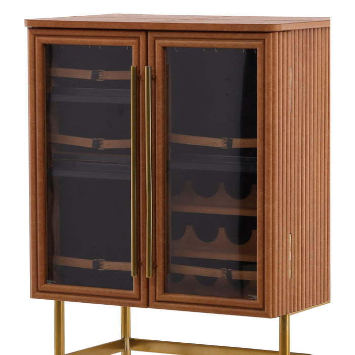 Caldwell - Bar Cabinet - Light Brown