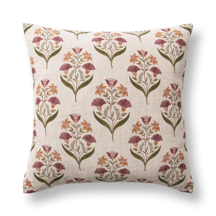 Transcendence - 22" x 22" Bluffs Pillow - Olive Green / Multi