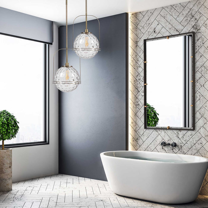 Mimas - 1 Light Globe Pendant - Gold