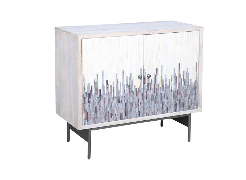 Zooey - Hall Cabinet - White Wash Mango