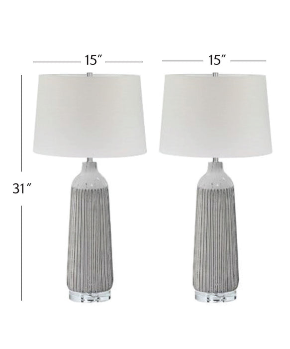 Pinnacle - Table Lamp - Cream / Light Gray