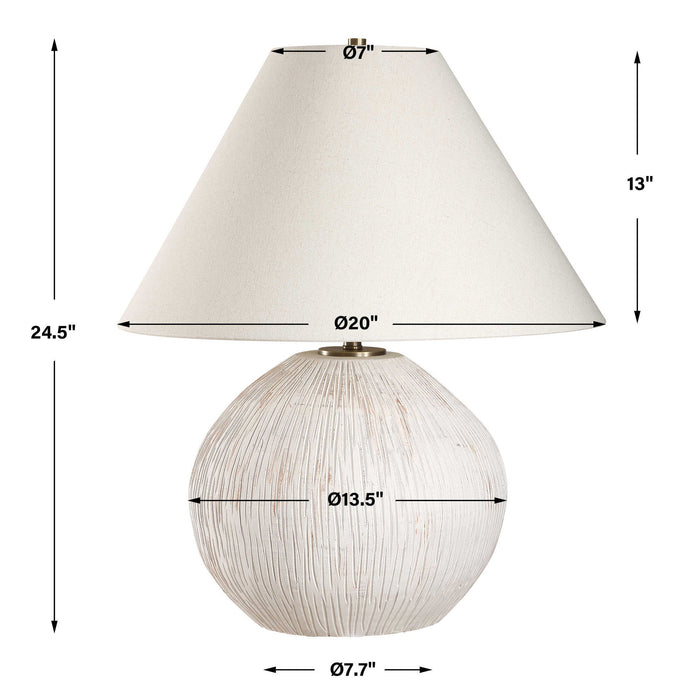 Meryl - Table Lamp - Aged White
