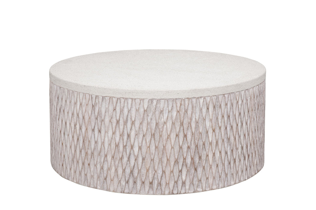 Brewer - Accent Cocktail Table - White Wash