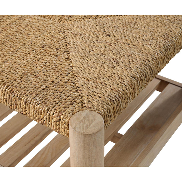 Rosalie - Woven Square Coffee Table - Light Brown