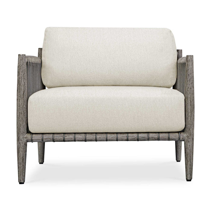 Borneo - Outdoor Lounge Chair - White / Dark Gray