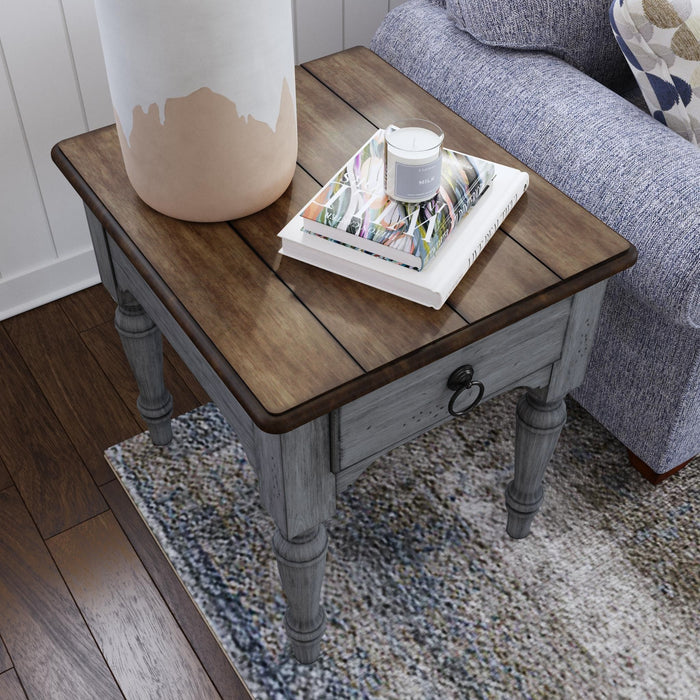 Plymouth - End Table - Gray