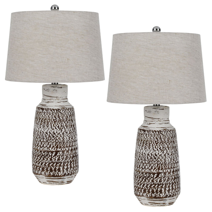 Scottsboro - 27" Height Ceramic Table Lamp (Set of 2) - Terra Cotta