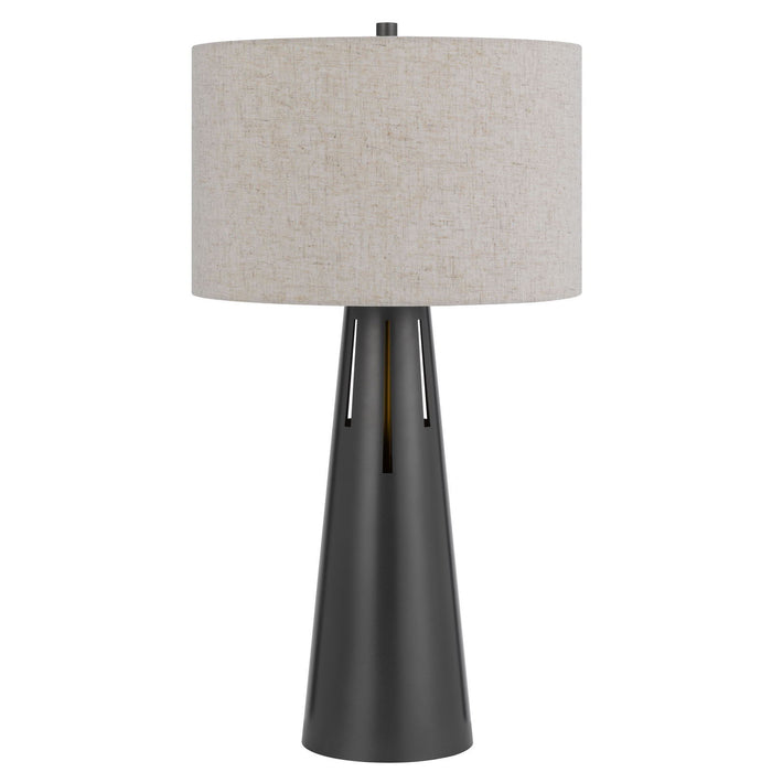 Hayti - 100W 3 Way Metal Table Lamp With 2W LED Night Light - Iron Gray