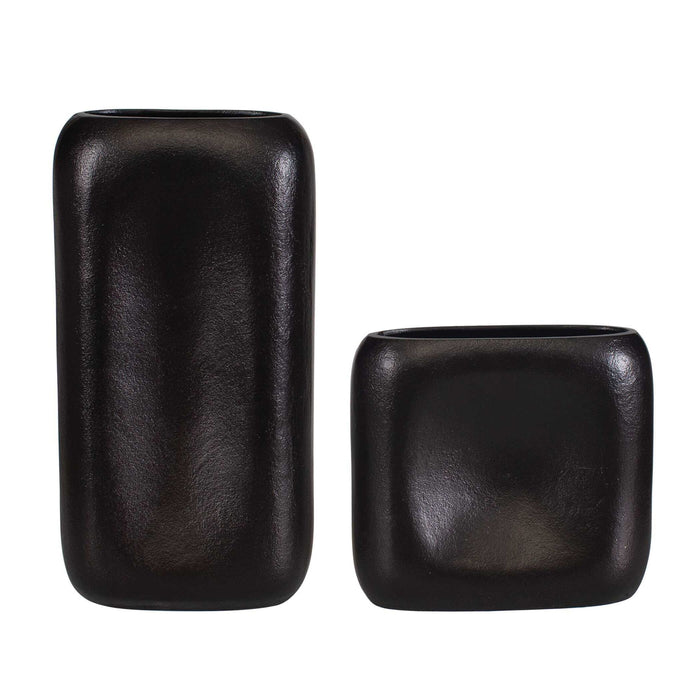 Anodic - Vases (Set of 2) - Dark Brown