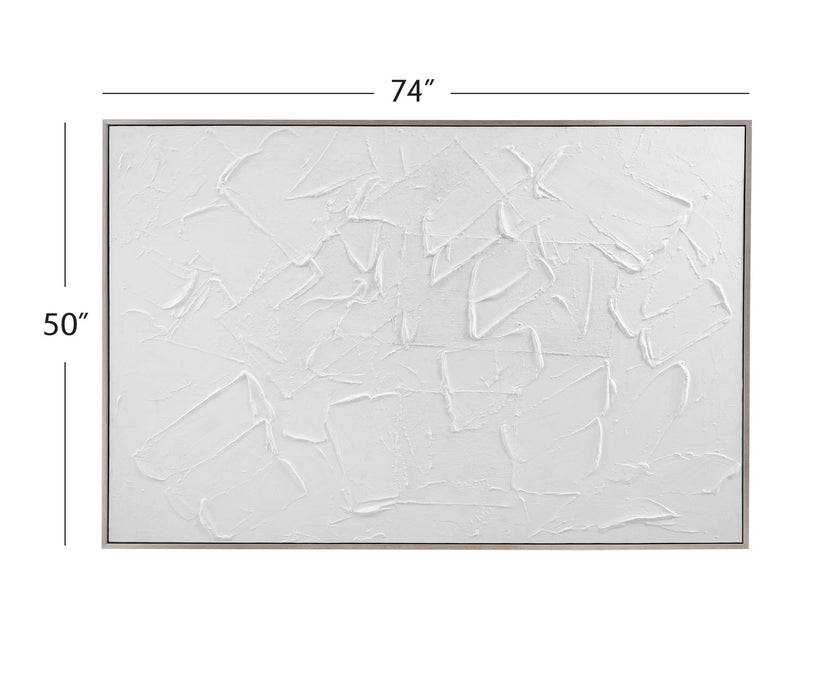 Paradisio Framed Canvas - White