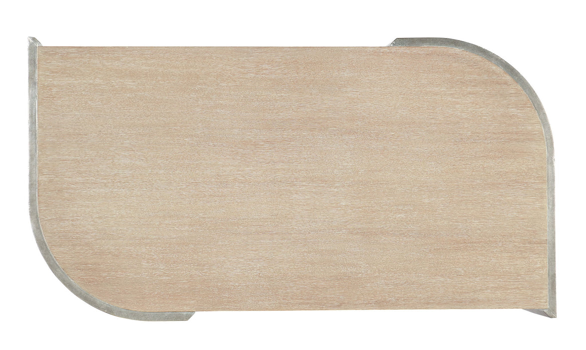 Melange - Silverfrost Cocktail Table - Pearl Silver