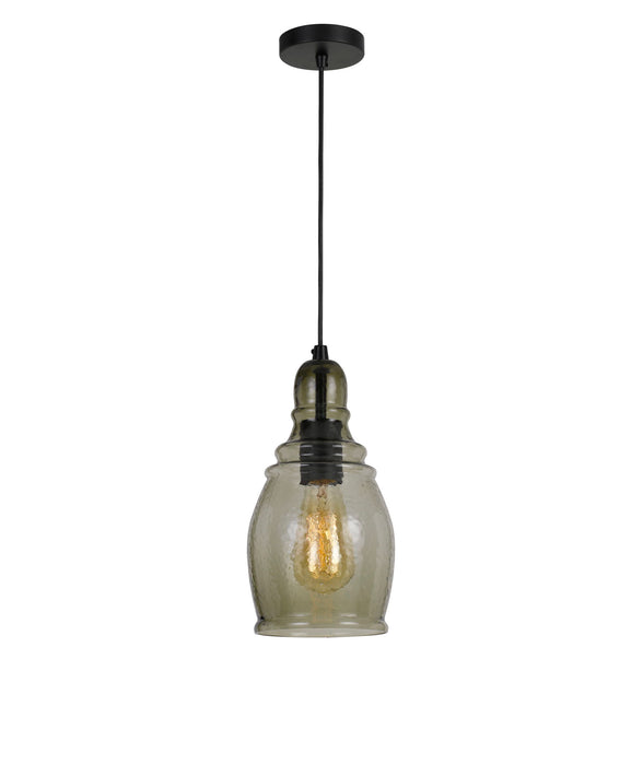 Teramo - 11.5" Height Glass Pendant and 72" Cord - Smoky