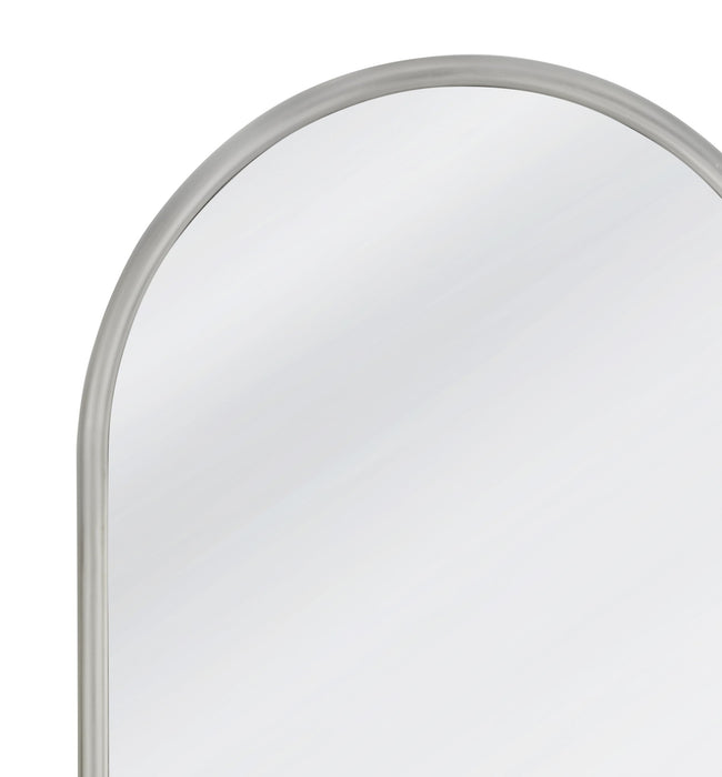 Malia - Floor Mirror - Pearl Silver