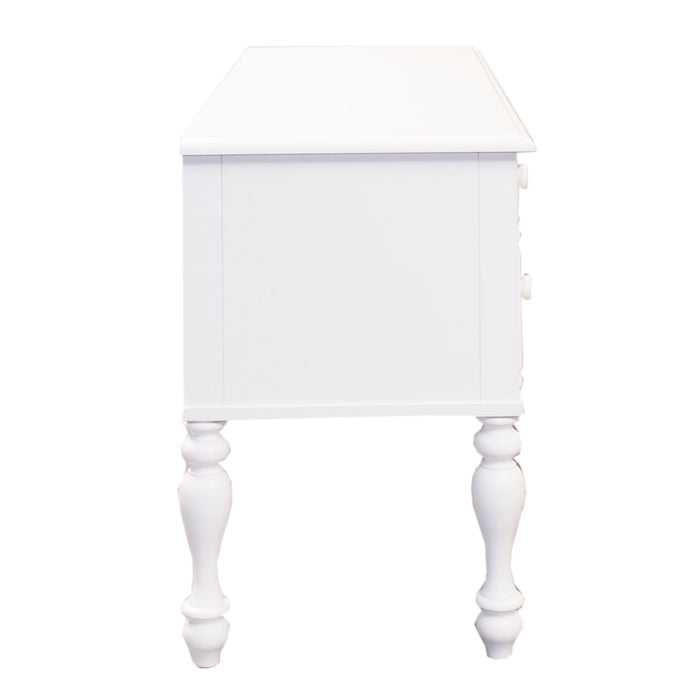 Summer House - Wood Vanity Desk - Oyster White