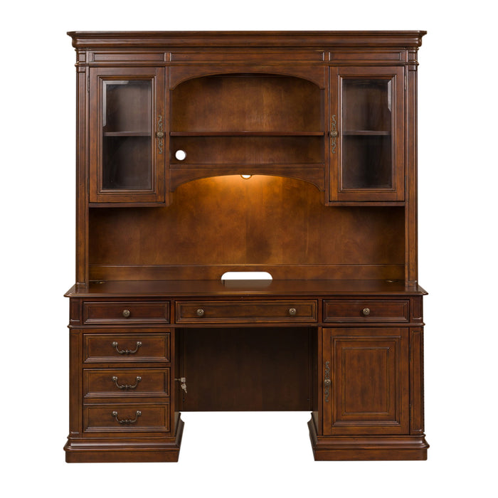 Brayton Manor - 3 Piece Jr Executive Credenza - Cognac