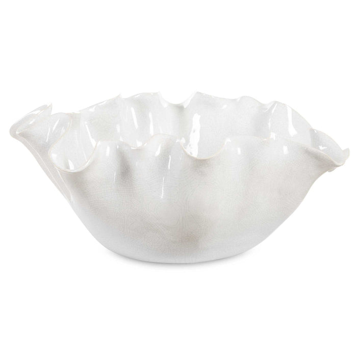 Ruffle Bloom - Bloom Bowl - White