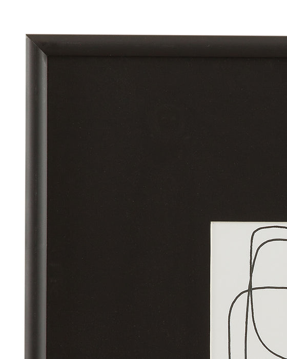 Form Study XI Framed Print - Black