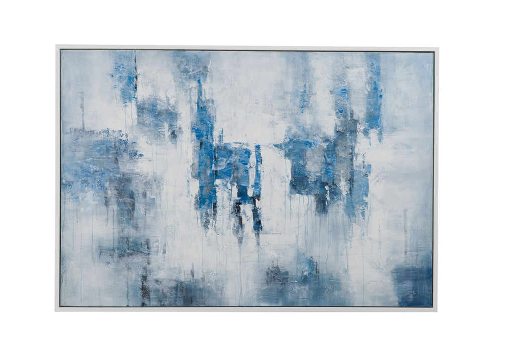 Perdido Framed Canvas - Blue