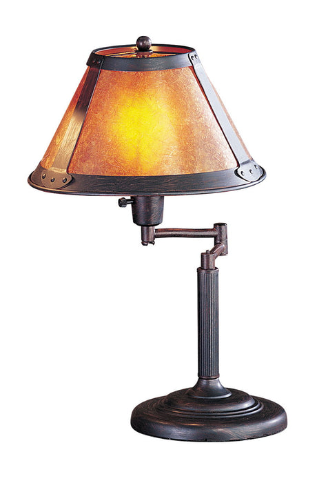 Swing Arm - 15" Height Metal Desk Lamp - Rust