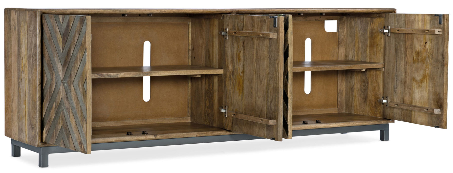 Commerce And Market - 4-Door Entertainment Console