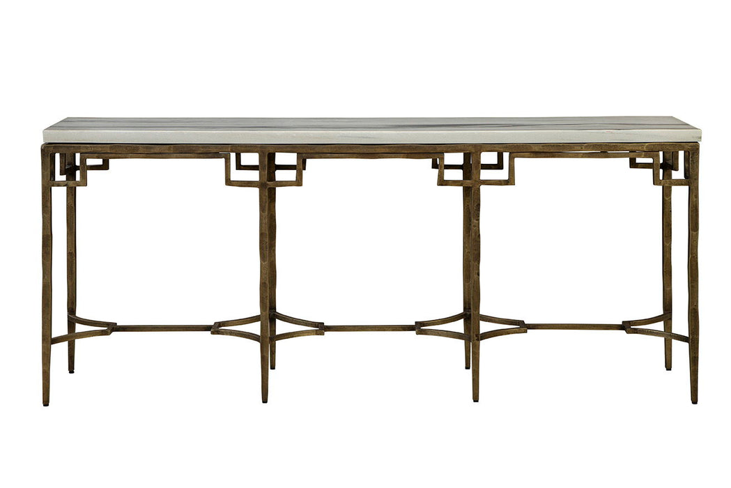 Tours - Console - White / Gold