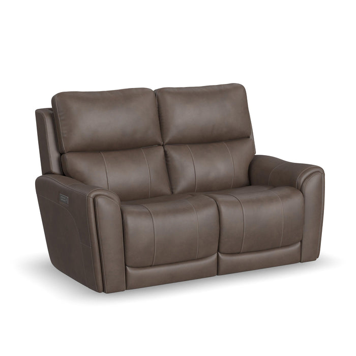 Carter - Power Reclining Loveseat With Power Headrests & Lumbar - Cappuccino