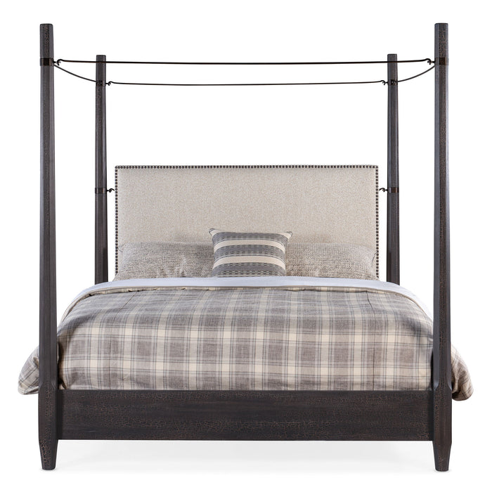 Big Sky - California King Poster Bed With Canopy - Black